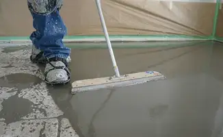 Uneven floor being professionally repaired in Fort Wayne, IN